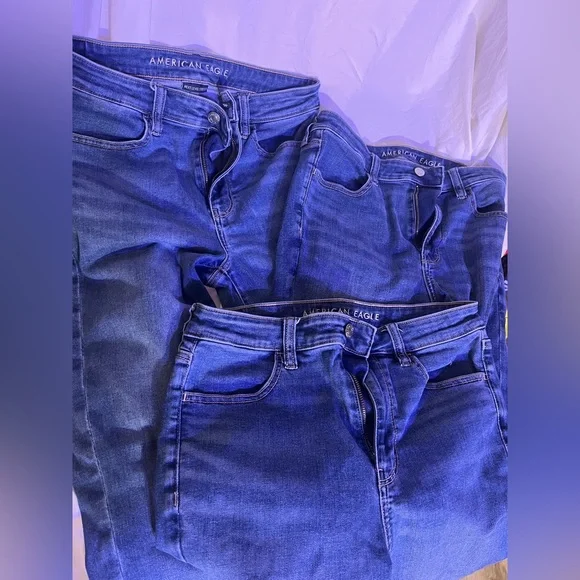 American Eagle Outfitters High Rise skinny jeggings 3 pack - Picture 3 of 4